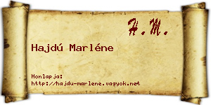 Hajdú Marléne névjegykártya
